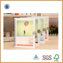 School High Quality Writing Paper Spiral Notebook with Lock (SDB-1754)
