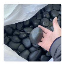 China Factory Cobble Polished Black Pebble for Outdoor Garden and Landscaping