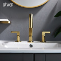 3 Hole 360 Degrees Sink Waterfall Basin Faucet