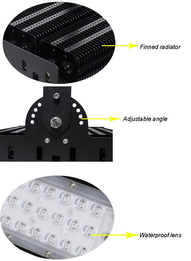 Outdoor IP65 Waterproof LED Tunnel Light LED Modules Flood Light LED Stadium Light