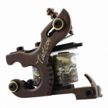 Brass frame tattoo machine, full CNC machined frame