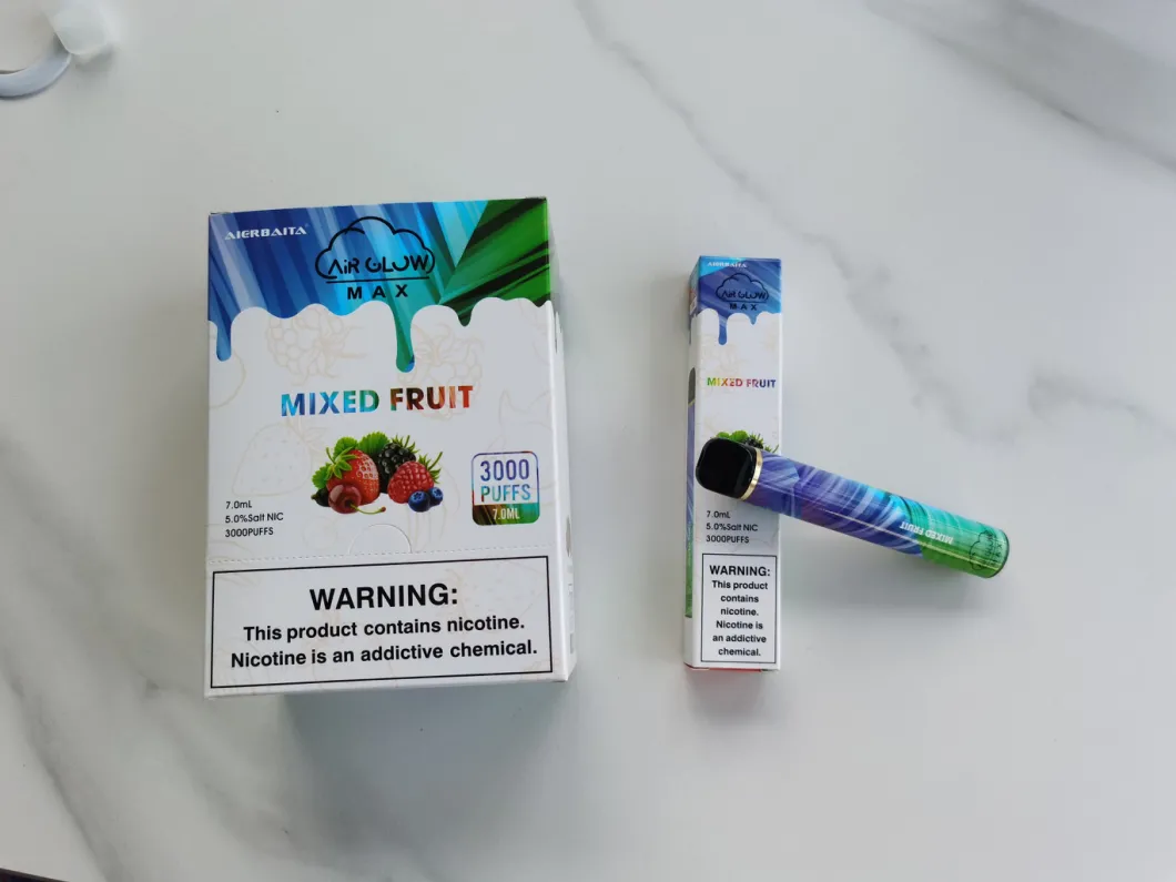 2021 Colorful 6ml Juice Ecig 3000 Puffs Disposable Vape