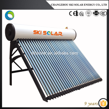 heat pipe evacuated tube solar water heater