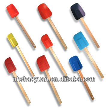 Silicone Spatulas with Wooden Handles