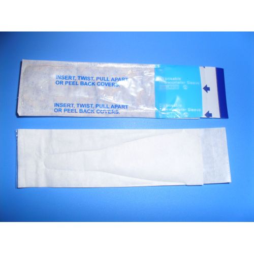 Clinical thermometer probe cover