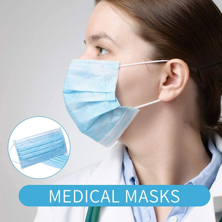 Одноразовая респираторная медицинская маска для лица