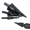 Alta qualidade 3 pacotes de broca de etapa espiral Conjunto de bits de 1/4 &quot;de broca HSS Black HSS Bit para aço de alta velocidade