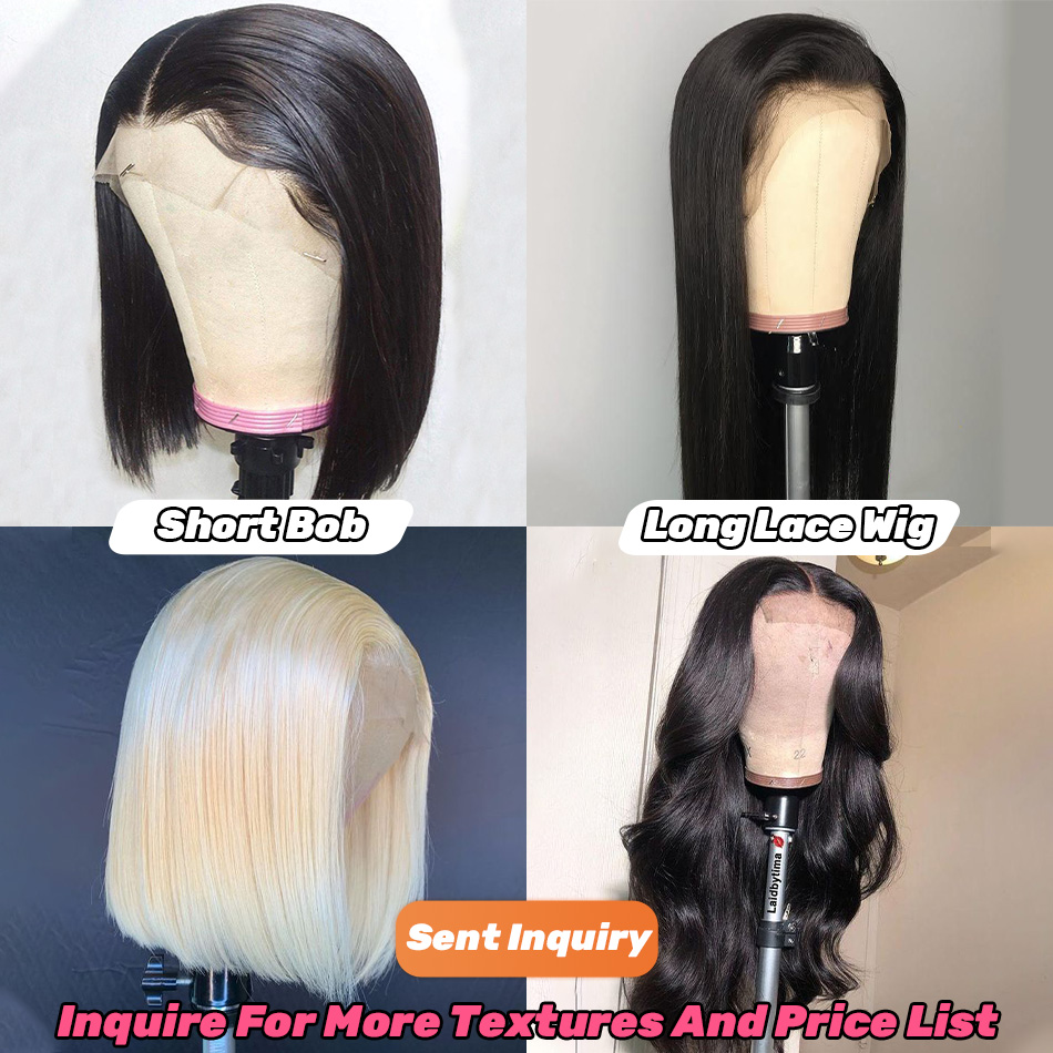 Straight 13X4 Lace Front Human Hair Wigs HD Transparent Lace Frontal Human Hair Wigs Peruvian Straight Remy Wigs For Black Women