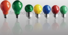 round bulb colour E27 incandescent bulbs