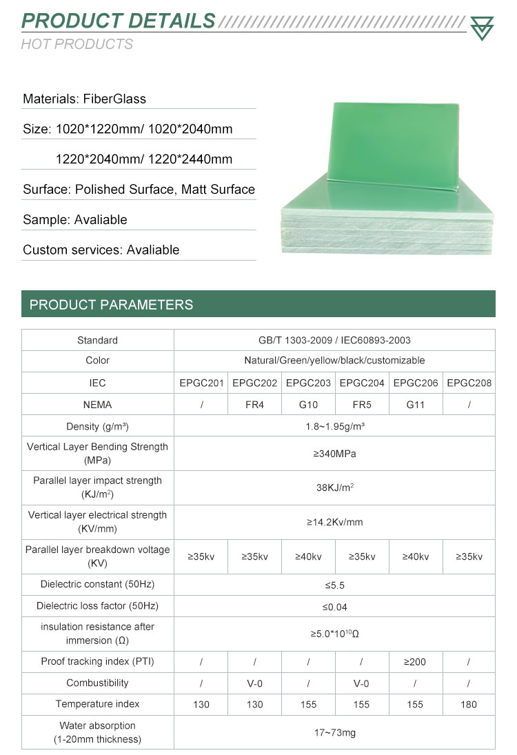 Competitive Price Fiber Fireproof Low Water Absorption Fr4 Epoxy Glass Sheet For Motor