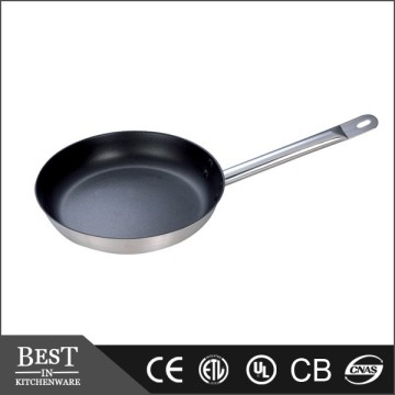 stainless steel single handle non stick coating frypan home frypan heavy bottom frypan