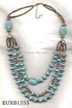 semi-precious stones pendant necklace