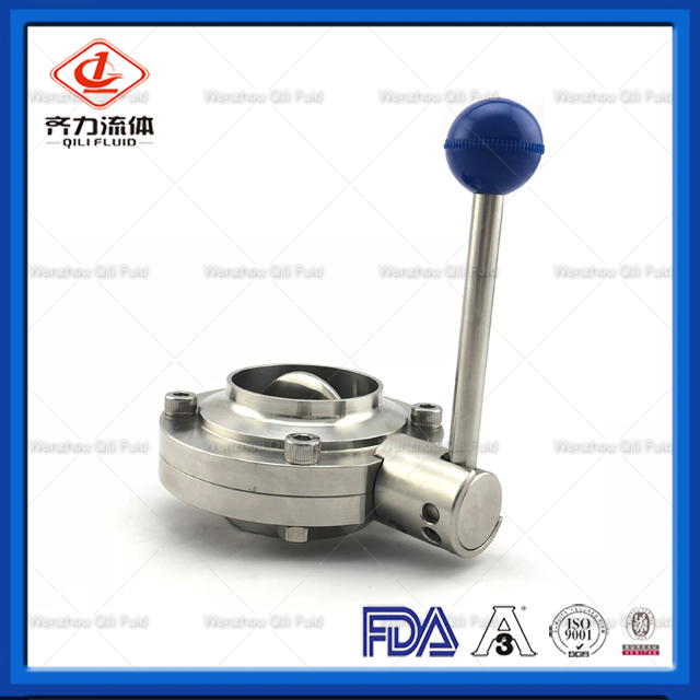Sanitary Stainless Steel Butterfly Valve 33