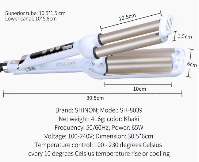 High Quality Hair Curling Iron Ceramic Triple Barrel Hair Curler