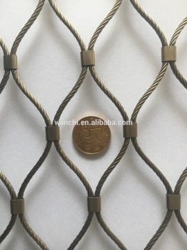 boundary wall safety protect rope mesh/diamond metal zoo animal protect fence wire fencing for sale