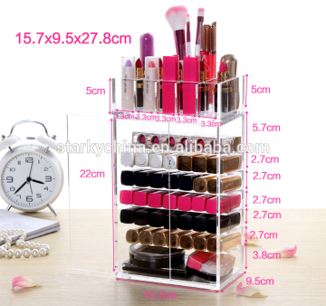 acrylic cosmetic organizer/custom acrylic organizer/ acrylic makeup organizer