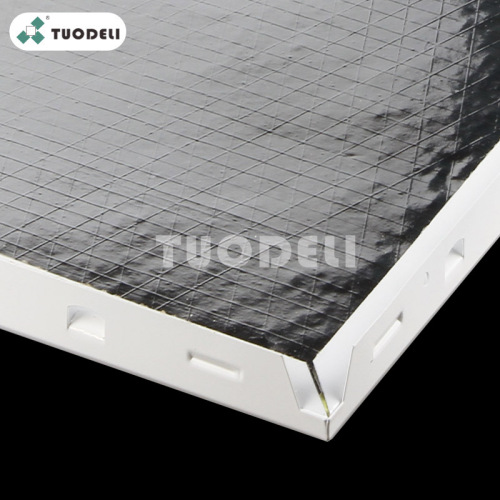 Tuile de plafond composite en fibre de verre en aluminium