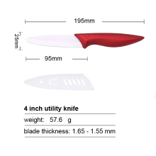 Rose Handle Ceramic Knife 4 Inches Knife