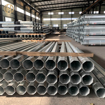 Berkualiti tinggi Galvanized Steel Electric Poles