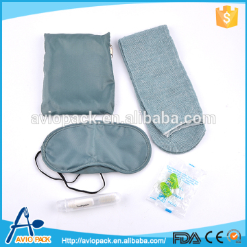 Small portable airline products amenity kits for inflight travel