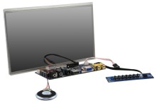 10.1 inch resistive touch device LCD monitor