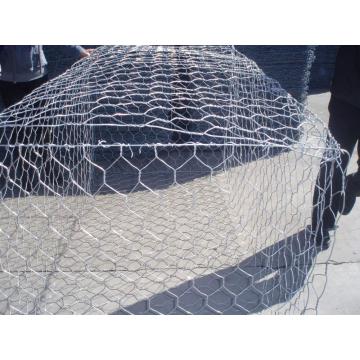 Sangkar batu Galvanis atau dilapisi PVC Gabion