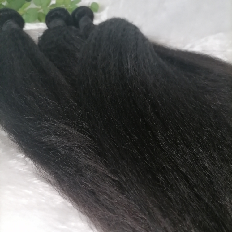 YAKI kinky straight 30 inch  Wholesale price Human Hair  Cuticle Aligned Hair Free Sample 8A Silky Brazilian Hair Bundle