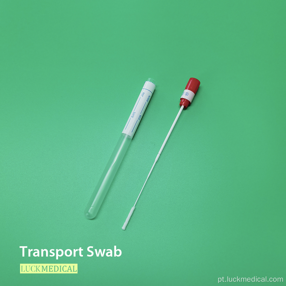 Swabs de transporte de amostragem esterilizados no madrejão nasal swab fda