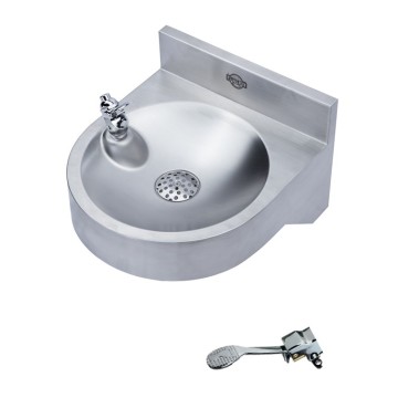 Foot Pedal Stainless Steel Wall Mounted Drinking Fountain