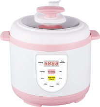 Compact Pink Multi-Function Electric Pressure Cooker for Singles