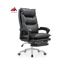 Movable Office Task Chair Leather Executive High Back Manager Chair for Office PC