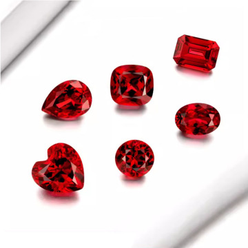 Wholesale High-Quality AGL Certified Synthetic Red Ruby Lab Grown Gemstone Jewelry