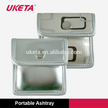 Portable Ashtray Customized Soft Ashtray Mobile Ashtray Mini Ashtray Pu Wholesale Ashtray Bag