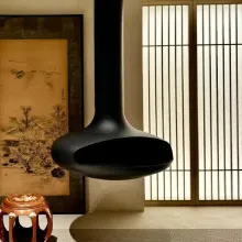 Gas Room Heater Indoor Gas Hanging Fireplace Decorative Electric Freestanding Suspended Fireplace