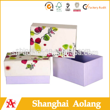 Floral design rigid soap gift boxes China made