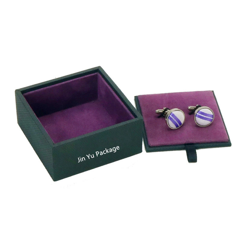 Elegant Luxury Leather Gift Cufflink Jewelry Packaging Boxes Wholesales