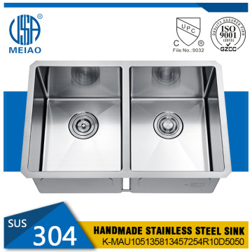 Steelelik Stainless 32 inch Undermount Kuzhinë lavaman i vetëm