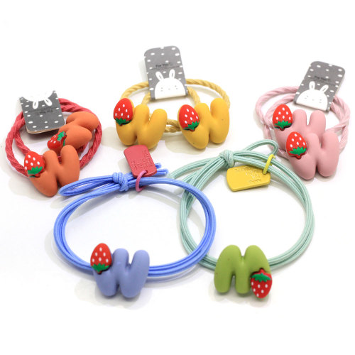 Cinghie per capelli per ragazze sveglie dei cartoni animati Cravatte elastiche per coda di cavallo Corde Cartoni animati in gomma multicolor Cinturini per bambini Anello per capelli per bambini