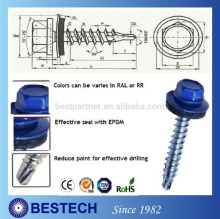 Factory Indented Hex Washer Head Self Drilling Screws/Roofing Screws with EPDM Washer