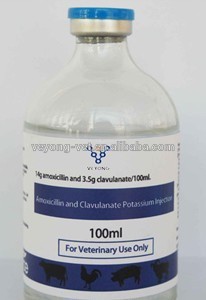 14%Amoxicillin and 3.75%Clavulanate Potassium Injection for veterinary medicines