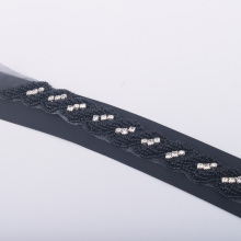 Wedding Sash Decoration Embroidery Textile Small Rhinestone Patch Applique