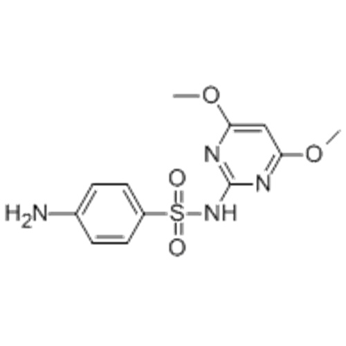 Benzènesulfonamide, 4-amino-N- (4,6-diméthoxy-2-pyrimidinyl) - CAS 155-91-9