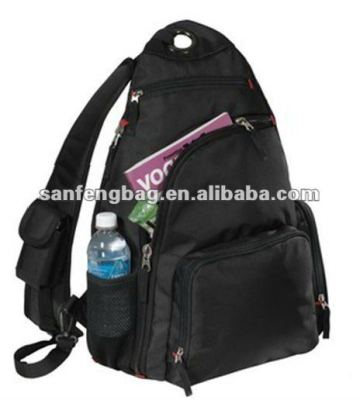 600d polyester triangle sling bag