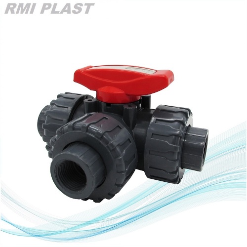 4 بوصة PVC 3 Way Ball Valve