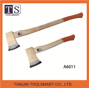 wooden handle camping fire axe