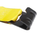 ENHANCED SAFETY Cargo Winch Strap with Flat Hook