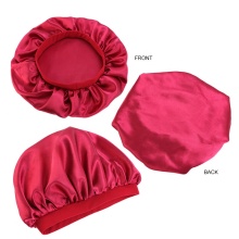 Satin Sleep Hair Bonnet: Emulation Silk Headwear for Baby Girls