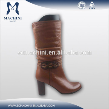 Leather high heel new women shoes boots 2015