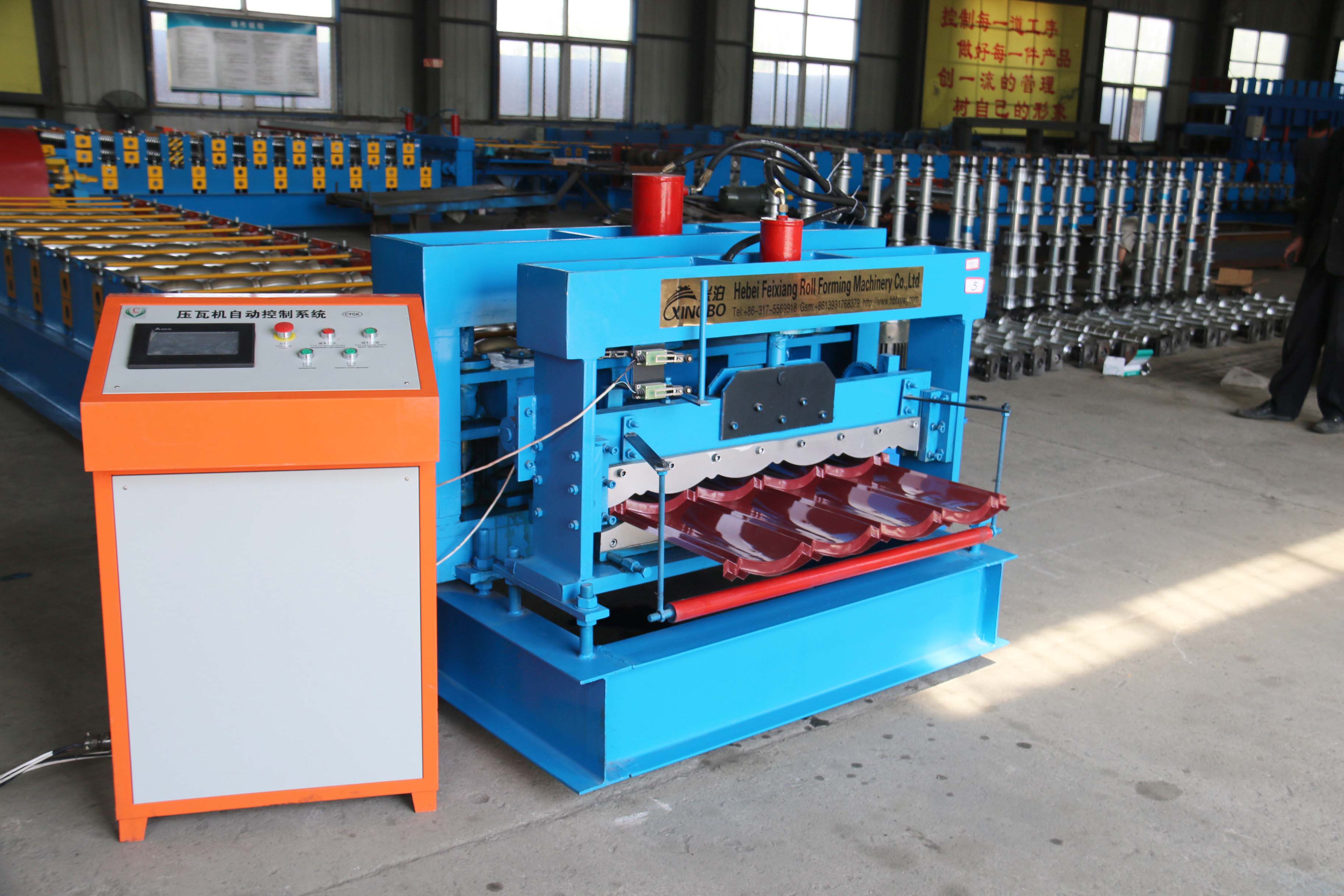 Hot sale glazed tiles roofing machine in thailand