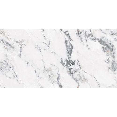 Telha de piso cerâmico branco 900x1800mm Marble Look